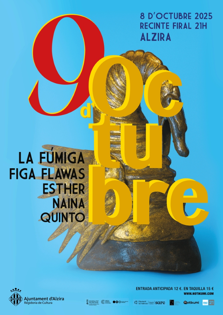 9 d’Octubre: LA FÚMIGA + FIGA FLAWAS + ESTHER + NAINA + QUINTO
