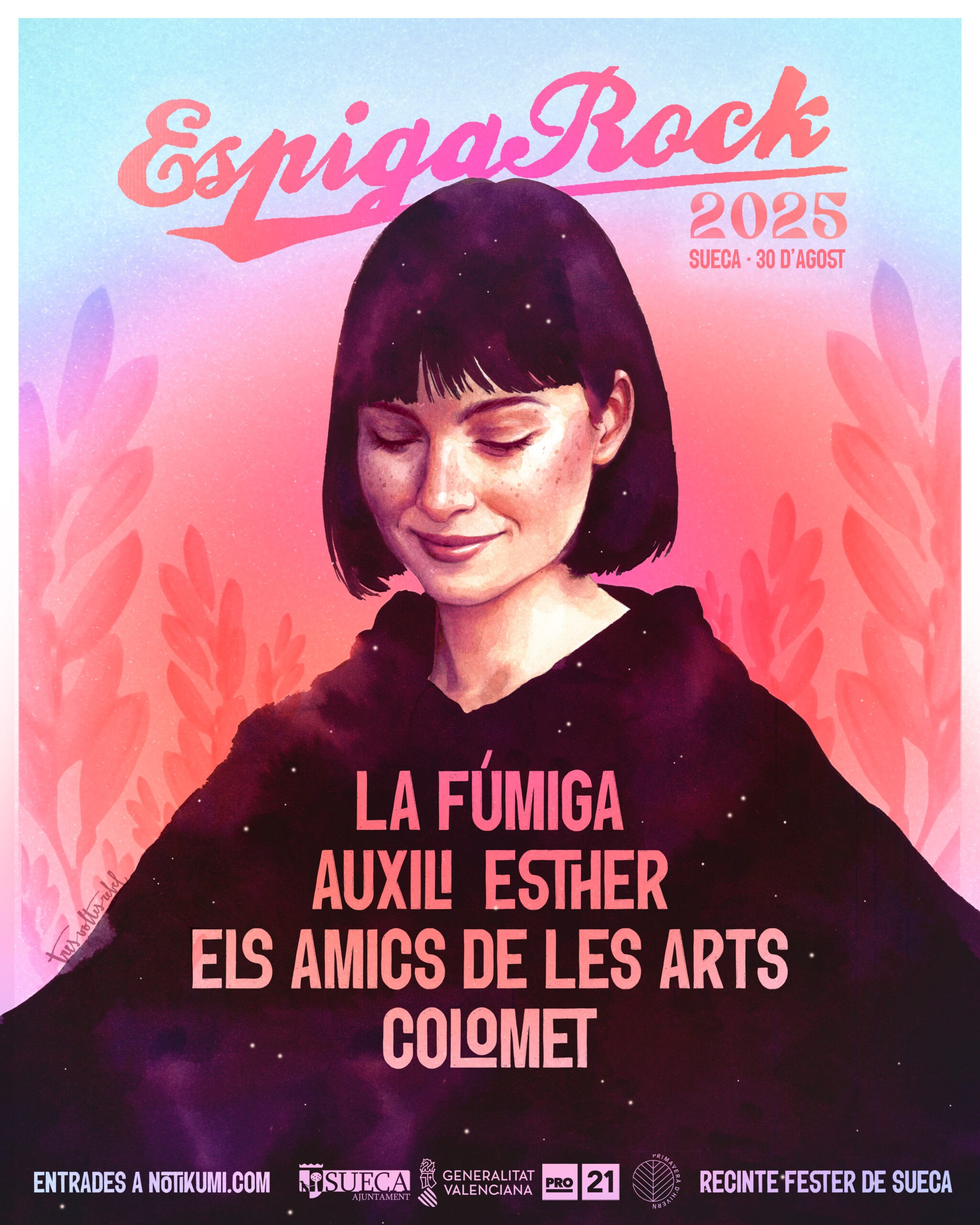 Espiga Rock 2025: LA FÚMIGA +AUXILI + ESTHER + ELS AMICS DE LES ARTS + COLOMET