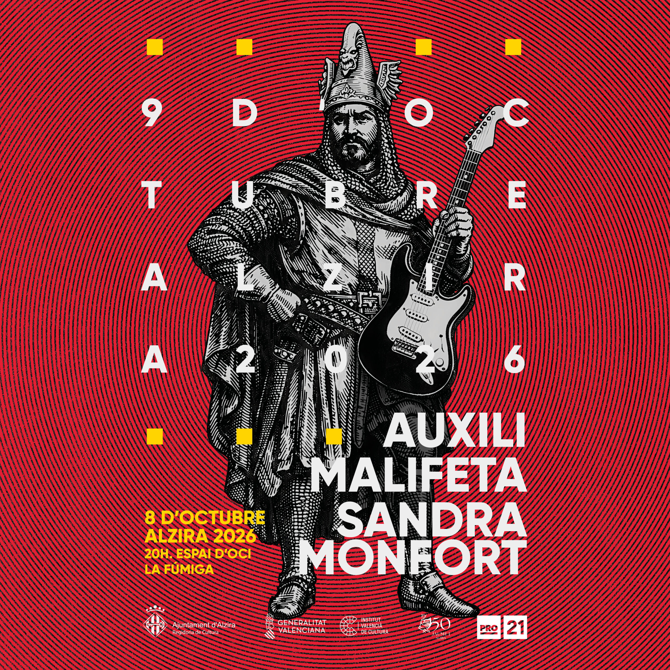 9 d’octubre ALZIRA: Auxili + Malifeta + Sandra Monfort